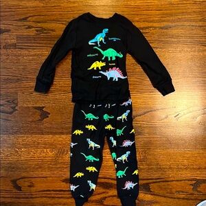 Black and Blue Dinosaur Pajama Sets